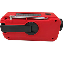 Lanshanchu Solar Emergency NOAA Weather Radio Dynamo Hand Crank Self Powered Dynamo AM FM WB Radio 3 LED Flashlight 2000mAh Smart Phone Charger