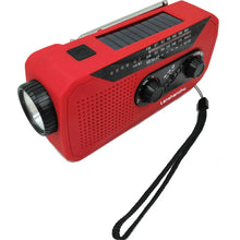 Lanshanchu Solar Emergency NOAA Weather Radio Dynamo Hand Crank Self Powered Dynamo AM FM WB Radio 3 LED Flashlight 2000mAh Smart Phone Charger