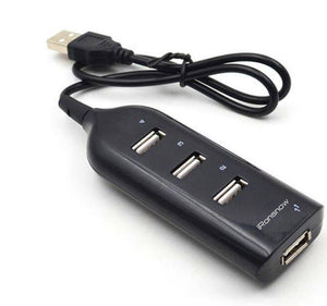 iRonsnow Basic 4 Port Portable USB 2.0 Hub for PC, Laptop, Keyboard, Mouse, HDDs and More