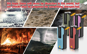 Newest iRonsnow Solar Emergency NOAA Weather Radio Dynamo Hand Crank Self Powered Dynamo AM FM WB Radio 3 LED Flashlight 2000mAh Smart Phone Charger Power Bank SOS