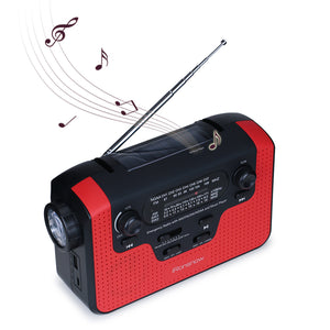 iRonsnow IS-388 Real NOAA Alert Weather Radio with Alarm,  Solar Hand Crank Emergency AM/FM/SW/WB Radio