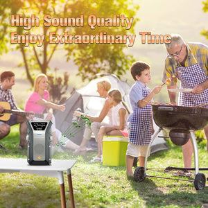 iRonsnow Emergency Weather Radio, Hand Crank Solar FM/AM/NOAA Weather Radio with 1.5W Wind Up Flashlight, 4000mAh Portable Cell Phone Charger with SOS Alarm