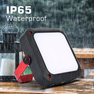 iRonsnow Portable Emergency LED Flood Security Work Light with 5200mAh Power Bank, 1000lm 5500K Waterproof Outdoor Flood Light with Magnets Phone Charger
